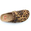 HEAVENLY FEET WOMENS SHOE - BLACK TAN LEOPARD